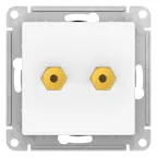                 ATLASDESIGN АУДИОРОЗЕТКА двойная, ЛОТОС
               