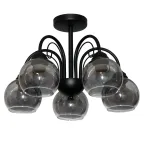                  Светильник Берта 151 черн.муар (Плафон 06333) НСБ 01-5х60-132 Е27 ИУ
               