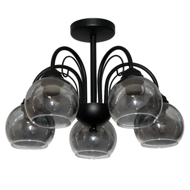 Светильник Берта 151 черн.муар (Плафон 06333) НСБ 01-5х60-132 Е27 ИУ