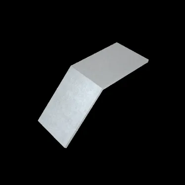 Крышка лестничного верт. внеш. угла 45 гр. 500 мм INOX304 | KLVL45-500 INOX304 | КМ - профиль
