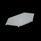                  Крышка горизонт. угла 90 гр. 600 мм "ПЛЮС" INOX304 | KGLplus90-600 INOX304 | КМ - профиль
               