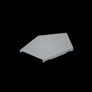 Крышка горизонт. угла 45 гр. 150 мм "ПЛЮС" INOX304 | KGLplus45-150 INOX304 | КМ - профиль