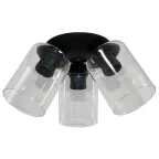                  Светильник "Колокольчик" 131 черн. (Плафон 8557) НПБ 01-3х60-197 Е27 | 1005404658 | Элетех
               