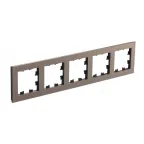                  ATLASDESIGN NATURE рамка пятипостовая, МЕТАЛЛ ЛАТУНЬ
               