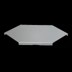                  Крышка горизонтального угла 90х400 | KGL90*400 | КМ-профиль
               