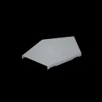                  Крышка горизонт. угла 45 гр. 400 мм "ПЛЮС" INOX304 | KGLplus45-400 INOX304 | КМ - профиль
               