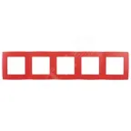                  Рамка на 5 постов, Эра12, красный, 12-5005-23
               