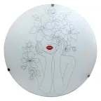                  Светильник "Девушка " 300 НПБ 01-2х60-139 М16 матовый белый/кл.штамп металлик | 1005404656 | Элетех
               