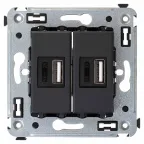                  Avanti USB зарядное устройство в стену, , Черный матовый
               