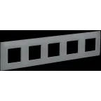                  SKANDY Рамка 5-местная SK-F05Gr серый IEK
               