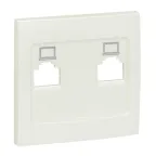                  Валенсия лицевая панель розетки RJ-45 2-местная жемчуг
               