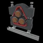                  Высоковольтное крепление для кабеля усиленное диаметром 85-110 мм | VKK3-85-110 | КМ-Профиль
               