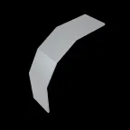 Крышка лестничного верт. внеш. угла 90 гр. 100 мм INOX304 | KLVL90-100 INOX304 | КМ - профиль