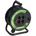 Катушка УК30 с т/з 4 места 2P+PE/30м 3х1,5мм2 | WKP20-16-04-30-G | GENERICA