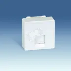                  Адаптер на 1 RJ45(12) 75528-, 75540-, 75541-, 75544-39, широкий, шторки, S27, белый
               