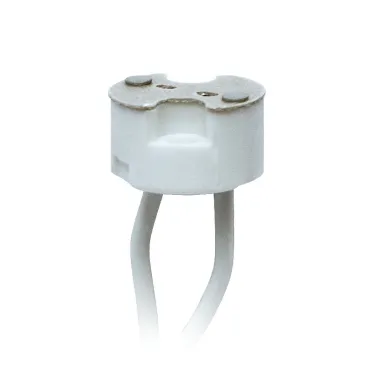 Патрон керамический ULH-GU4/GU5.3-Ceramic-15cm для лампы на цоколе GU4/GU5.3