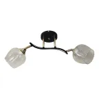                  Светильник 11305-2/2 черн.зол (Плафон 8271) НПБ 01-2х60-139 Е27 | 1005404894 | Элетех
               