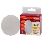 Лампа светодиодная LED 8Вт GX53 110 град. (замена 75Вт) тепло-бел. OSRAM
