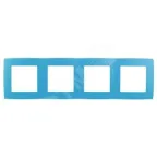                  Рамка на 4 поста, Эра12, голубой, 12-5004-28
               