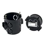                  Коробка установочная СП D68х62мм, углубленная, саморезы, стык. уз, черная, IP20, инд. штрихкод | SQ1402-1905 | TDM
               