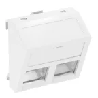                  Корпус компьютерной розетки Modul45 тип C (наклонный) 45x45 мм (белый) (DTS-02C RW1) | 6119286 | OBO Bettermann
               