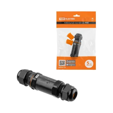 Кабельный коннектор I-образный (клеммник 5PIN) IP68  | SQ0589-0402 | TDM