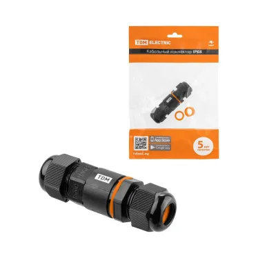 Кабельный коннектор I-образный (клеммник 3PIN) IP68  | SQ0589-0401 | TDM
