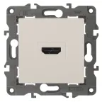 Розетка HDMI, Эра Elegance, сл.кость, 14-3114-02
