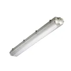                  Светильник люминесцентный пылевлагозащищенный TLWP236 PC EL 1263x135x105мм без ламп IP65 прозр | 00900 | TechnoLux
               