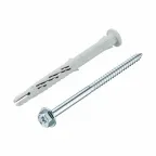 Дюбель фасад. с шурупом шест.гол. с шлицем TORX прессшайба 10x120 (4 шт) - пакет Tecfi