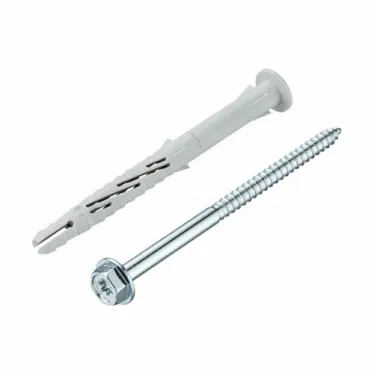Дюбель фасад. с шурупом шест.гол. с шлицем TORX прессшайба 10x120 (4 шт) - пакет Tecfi