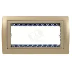                  Рамка с суппортом на 8 узких модулей, S82C, шампань - шампань
               