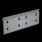 Соединительная пластина усиленная для борта 80 мм "ПЛЮС" INOX304 | SPD2plus INOX304 | КМ - профиль
