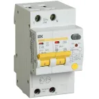                  Выключатель автоматический дифференциального тока АД12MS 2п 40А C 100мА тип A (3 мод) | MAD123-2-040-C-100 | IEK
               