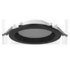 Светильник светодиодный DL-01 Pro 160 мм 20 Вт 3000 К CRI90 176x51 мм IP65/40 RAL9005 черный муар с рассеивателем опал