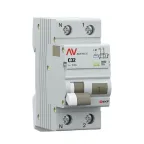 Дифференциальный автомат (УЗО) DVA-10 1P+N 32А (C) 30мА (A) 10кА AVERES | rcbo10-1pn-32C-30-a-av | EKF