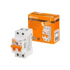                  Выключатель автоматический диффренциального тока АД2P 2Р С50 100мА 6кА тип АС | SQ0204-0622 | TDM
               