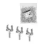 Крепеж-клипса для трубы 20 мм с дюбелем (100 шт.) серая  | SQ0405-0092 | TDM