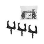                  Крепеж-клипса для трубы 32 мм с дюбелем (25 шт.) черная  | SQ0405-0194 | TDM
               