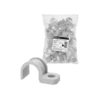                  Крепеж-скоба для трубы 25 мм односторонняя для прямого монтажа (50 шт.) серая  | SQ0405-6003 | TDM
               