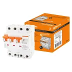                  Выключатель автоматический дифференциального тока АВДТ 63S 3п+N 63А C 300мА тип AC | SQ0202-0051 | TDM
               