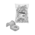                  Крепеж-скоба для трубы 16 мм односторонняя для прямого монтажа (50 шт.) серая  | SQ0405-6001 | TDM
               