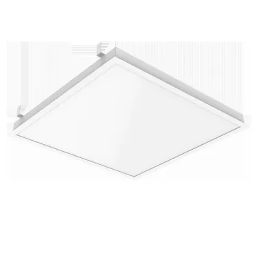 Cветильник cветодиодный GR070/F 2.0 35 Вт 3000 К 619х619х50 мм (монт. 588х588 мм) с планками для подвеса и рамкой, равномерной засветкой и рассеивателем опал