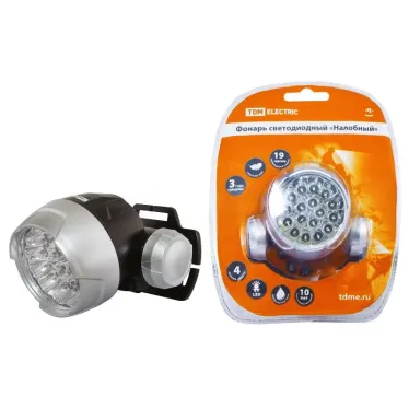 Фонарь налобный 23хLED 3хААА | SQ0350-0005 | TDM