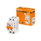                  Выключатель автоматический диффренциального тока АД2P 2Р С40 100мА 6кА тип АС | SQ0204-0618 | TDM
               