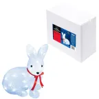                  Фигура светодиодная  «Зайчик»  ULD-M2732-040/STA WHITE IP20 RABBIT-1  40 диодов, размер 27*15*32 см, белый, IP20. | 11032 | Uniel
               