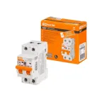                  Выключатель автоматический диффренциального тока АД2P 2Р С50 30мА 6кА тип АС | SQ0204-0621 | TDM
               