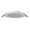 Светильник светодиодный DL-01 Slim 160 мм 20 Вт 3000 K CRI90 176x39 мм IP65/40 RAL9003 белый муар с рассеивателем опал