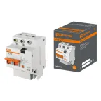                  Выключатель автоматический дифференциального тока АД-2 2п 16А C 30мА тип AC (4 мод) | SQ0221-0001 | TDM
               