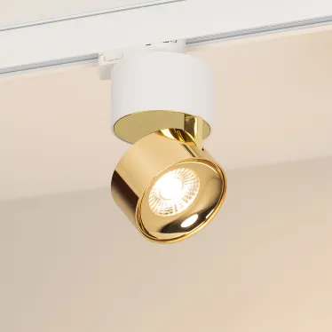 Светильник светодиодный трековый SP-PLURIO-TRACK-4TR-R77-9W Warm3000 (WH-BRS, 36 deg, 230V) (ARL, IP20 Металл, 3 года)